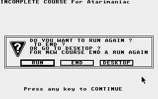 Slalom Event! atari screenshot